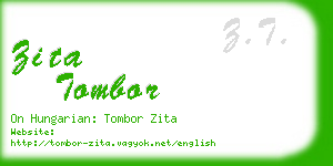 zita tombor business card